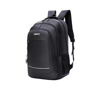 Waytex 71053 Sac à Dos Grande Contenance pour Ordinateur 17’’ Tissu Polyester Imperméable Satiné Elégant Multipoche Noir