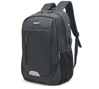 Waytex 71054 Sac à Dos Sécurité pour Ordinateur 15,6’’ Complet Serrure Antivol Port USB et Passage Câble Ecouteurs