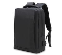 Waytex 71070 Sac à Dos confort Ordinateur 15 pouces et tablette Documents avec port USB et Audio Jack - Imperméable - Noir