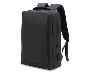 Waytex 71070 Sac à Dos confort Ordinateur 15 pouces et tablette Documents avec port USB et Audio Jack - Imperméable - Noir
