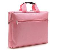 Waytex 71211 Sacoche Ordinateur 15 pouces 2 Compartiments 2 Poches Zippées avec Bandoulière en Nylon Rose
