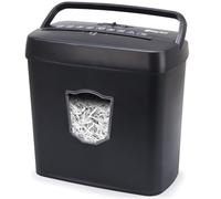 Waytex 77316 Destructeur de Documents Coupe Croisée 6 Feuilles bac 12,5 litres