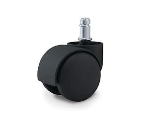 Waytex 78150 Roulette pour Fauteuil de bureau Universelles Diamètre 50 mm - Couleur Noir