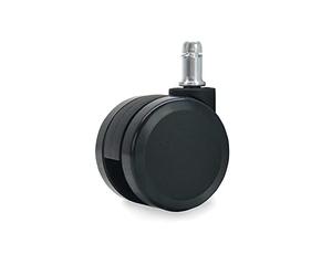 Waytex 78152 Roulette grand diamètre 60 mm pour Fauteuil de bureau Universelles - Couleur Noir