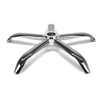 Waytex 78185 Pied de Chaise de Bureau 5 Branches diamètre 64 cm, pour roulettes ou Patins, en Acier Poli Chromé et enjoliveur chromé…