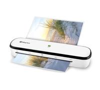 WAYTEX 78207 Plastifieuse A4, Plastification à chaud et à froid, Temps de chauffe 3 minutes, pour pochettes jusqu’à 125 microns A4, A5, A6, spécial Economies d’énergie Faible consommation, Blanc