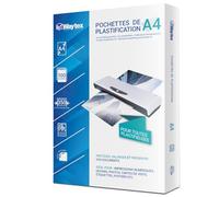 WAYTEX 78278 Pochettes de plastification A4 - Très Epaisses 2x175 (350) microns - pour plastifieuse à chaud - Pack de 100