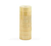 Waytex 930920 Pack de 8 Ruban adhésif de bureau transparent brillant haut pouvoir adhésif, largeur 19 mm rouleau de 33m qualité Pro épaisseur 50 microns