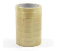 Waytex 930925 Pack de 8 Rubans adhésif de bureau transparent brillant haut pouvoir adhésif, largeur 19 mm rouleau de 66m qualité Pro épaisseur 50 microns