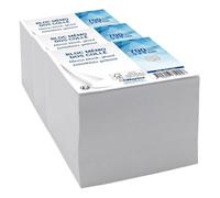 Waytex 931152 Bloc mémo cube de 700 notes blanches 9 x 9 cm dos encollé (Lot de 3)