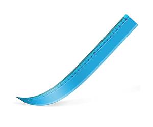 WAYTEX 931221 Règle 30 cm Incassable et Flexible Règle Plate graduée pour l’école et Les Loisirs créatifs Couleur aléatoire Bleu, Vert, Rose ou Jaune