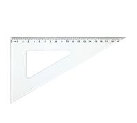 WAYTEX 931242 Equerre plastique 21 cm 60° Equerre transparente graduation cm et mm pour bureau école et loisirs créatifs