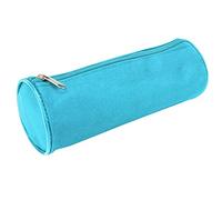 Waytex 931283 Trousse Fourre Tout Ronde 21cm Diamètre 7.5cm Textile Bleu Ciel uni