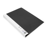 Waytex 931331N Protège Documents A4 40 vues Premium en Polypropylène Opaque Identifiable - 20 Pochettes transparentes - Noir