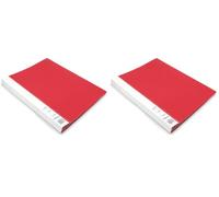 Waytex 931332R Protège Documents A4 60 vues Premium en Polypropylène Opaque Identifiable - 30 Pochettes transparentes - Rouge (Lot de 2)