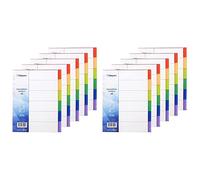 WAYTEX 931347C5 Intercalaires A4 6 Touches Neutres en Polypropylène de Couleurs Vives avec Index (Lot de 10)