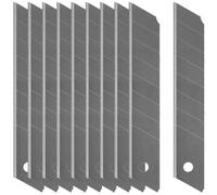 WAYTEX 931398 10 Lames de Cutter 18 mm, Lames de Rechange pour cutter, Acier lubrifié ultra tranchant, en boîte plastique de stockage