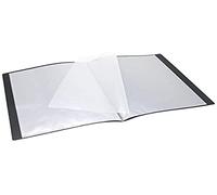 WAYTEX 931400 Protège Documents A4 40 Vues 20 Pochettes Couverture Polypro Noir