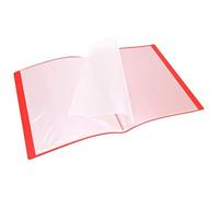 WAYTEX 931402 Protège Documents A4 40 Vues 20 Pochettes Couverture Polypro Rouge