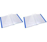 WAYTEX 931411 Protège Documents A4 60 Vues 30 Pochettes Couverture Polypro Bleu (Lot de 2)