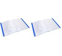 WAYTEX 931421 Protège Documents A4 80 Vues 40 Pochettes Couverture Polypro Bleu (Lot de 2)