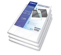 WAYTEX 931440P Protège Documents A4 Personnalisable (Lot de 3) 40 Vues 20 Pochettes Couverture Polypro Transparent