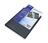 WAYTEX 931443 Protège Documents A4 Personnalisable 60 Vues 30 Pochettes Couverture Polypro Noir