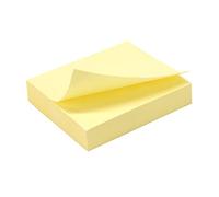 WAYTEX 931641 Notes autocollantes mini bloc de 100 feuilles jaune 75 mm x 125 mm adhésives repositionnables