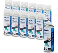 Waytex A73657C12 Gaz dépoussiérant puissant pour ordinateur, clavier, matériel informatique et grilles d'aération avec Prolongateur Lot de 12 bombes de 400 ml