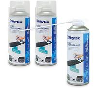 Waytex A73657C3 Gaz dépoussiérant puissant pour ordinateur, clavier, matériel informatique, avec Prolongateur Lot de 3 bombes de 400 ml