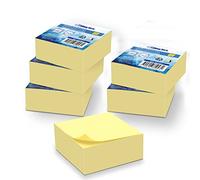 WAYTEX A931651C6 1920 Notes autocollantes Pack de 6 blocs de 320 feuilles jaune carré 75x75 mm adhésives repositionnables