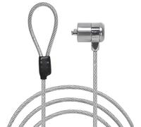 Waytex Câble Antivol PC, Câble de Haute Sécurité Verrouillable à Clé pour Ordinateur Portable, PC, Smartphone, Tablette - Longueur 2,00m