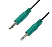 Waytex Câble Jack 3.5 mm Mâle Mâle 1,50 m - Audio, Auxiliaire - Haute Qualité - Noir Vert