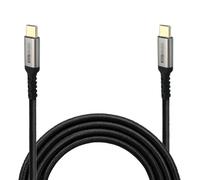 Waytex Câble USB C 100W 2m, Charge Rapide PD 5A Câble USB Type C, Transfert données 10 Gbps, Gaine Nylon Tressé anti-rupture, Noir