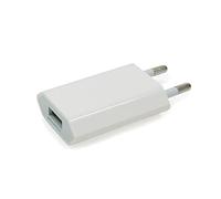 Waytex Chargeur USB A 5V - 1A, Prise Chargeur Secteur Universel USB pour iPhone, iPad, Smartphone Android, Smartwatch, Tablette, Écouteurs, Blanc