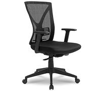 Fauteuil de Bureau Ergonomique Respirant avec accoudoirs réglables Synchrone Noir