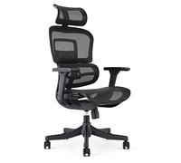 Waytex Fauteuil de Bureau Ergonomique, Chaise Bureau en Maille Respirante Assise et Dossier, Accoudoirs Réglables 3D, Appui-Tête Ajustable, Support Lombaire Ultra Confortable - Noir