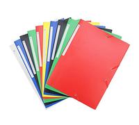 Waytex Lot de 10 Chemises à Elastiques 3 Rabats Polypro 4,5/10e Souple A4 - Coloris assortis