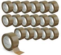 Waytex Pack de 18 rouleaux de Ruban Adhésif d'Emballage Pro MARRON 66m x 50mm, Silencieux, en Polypropylène épaisseur 50 microns