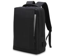 Waytex Sac à Dos Ordinateur portable PC 15 pouces Imperméable avec Port de charge USB Multipoches Noir