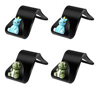 WAYUTO Lot de 4 crochets universels pour appuie-tête de siège de voiture, motif géométrique, accessoire de véhicule pour décoration de voiture, sac à main, licorne, dinosaure