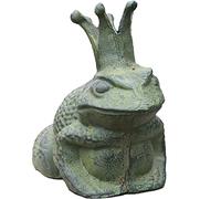 WAYUTO Statue de Grenouille Assise en Fonte pour décoration de Jardin, Cour, terrasse, pelouse et étang