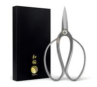 Wazakura Ciseaux à Bonsaï Traditionnels en Acier Inoxydable Haute Qualité Fabriqués au Japon 180 mm, Outils de Taille et Jardinage Japonais Pour une Coupe Précise