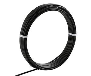 Wazakura Fil Souple en Aluminium Anodisé 7 M pour Bonsaï et Jardinage, Rouleau 3 mm, 150 g, Fabriqué au Japon, Sculpter et Ligaturage Branche - Travail Manuel - Noir
