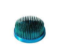 Wazakura Ikebana Kenzan Support de fleurs japonais, fabriqué au Japon pour arrangements floraux, rond, en laiton (bleu, 63 mm)