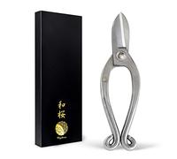 Wazakura Ikenobo Ikebana Ciseaux en Acier Inoxidable Haute Qualité Yasugi - Motif Floral 165mm Outil Fabriqué au Japon Pour Arrangement Florale