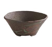 Wazakura Pot Céramique à Bonsaï, 16 cm, Fabriqué au Japon, Fait à la Main, Design Tatara Rustique, Pot de Fleurs de Jardin et Intérieur avec Trou de Drainage, Tokoname Artisanat Style