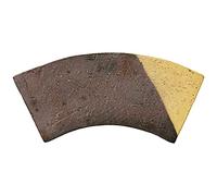 Wazakura Pot Japonais à Bonsaï Fabriqué à la Main en Forme Eventail avec Trous de Drainage 174 mm, Fabriqué au Japon, Pot de Fleurs Décoratif en Céramique Artisanal