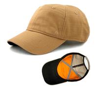 Wazoo Cache Cap | Travel, Tactical & Everyday Carry Cap | 6 Hidden Pockets for Emergency Cash, Documents, Keys and Tools (Coyote Brown)