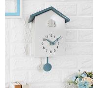 WAZUBC Horloge Murale à Coucou Moderne avec Pendule Vintage Appel à Coucou pour Art Maison, Bureau, Salon (Gris)